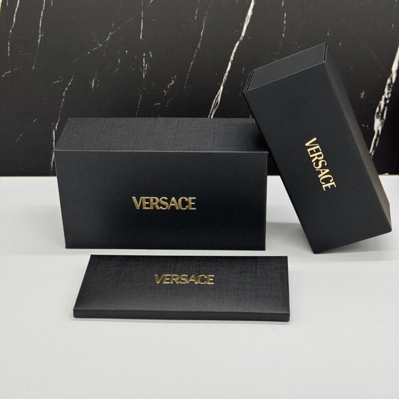 NEW VERSACE VE2284 1436/87 SUNGLASSES UNISEX BLACK VE2284 1436/87 EYEWEAR - Picture 10 of 10